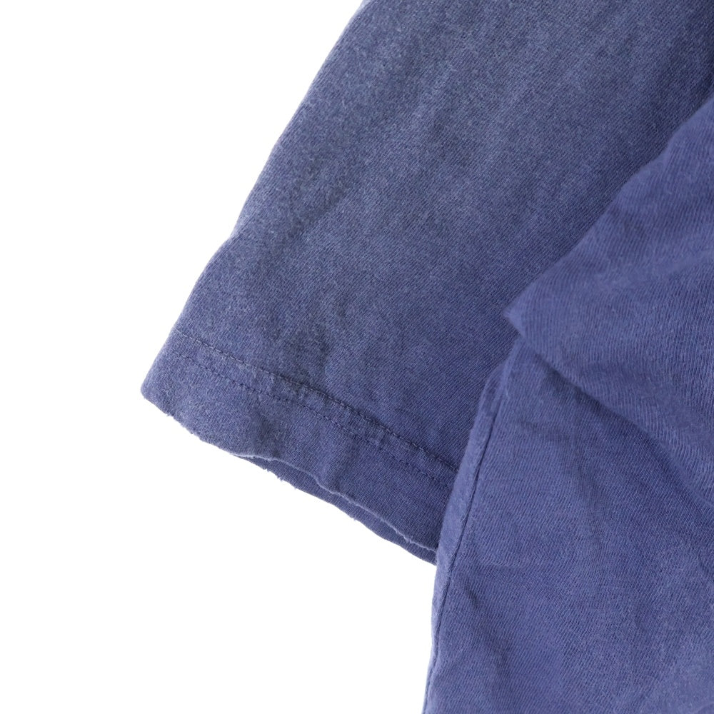 VISVIM(ヴィスヴィム) 25SS JUMBO TEE S/S CRASH フェード加工 クルーネック ジャンボ 半袖Tシャツ カットソー ネイビー 0125105010015