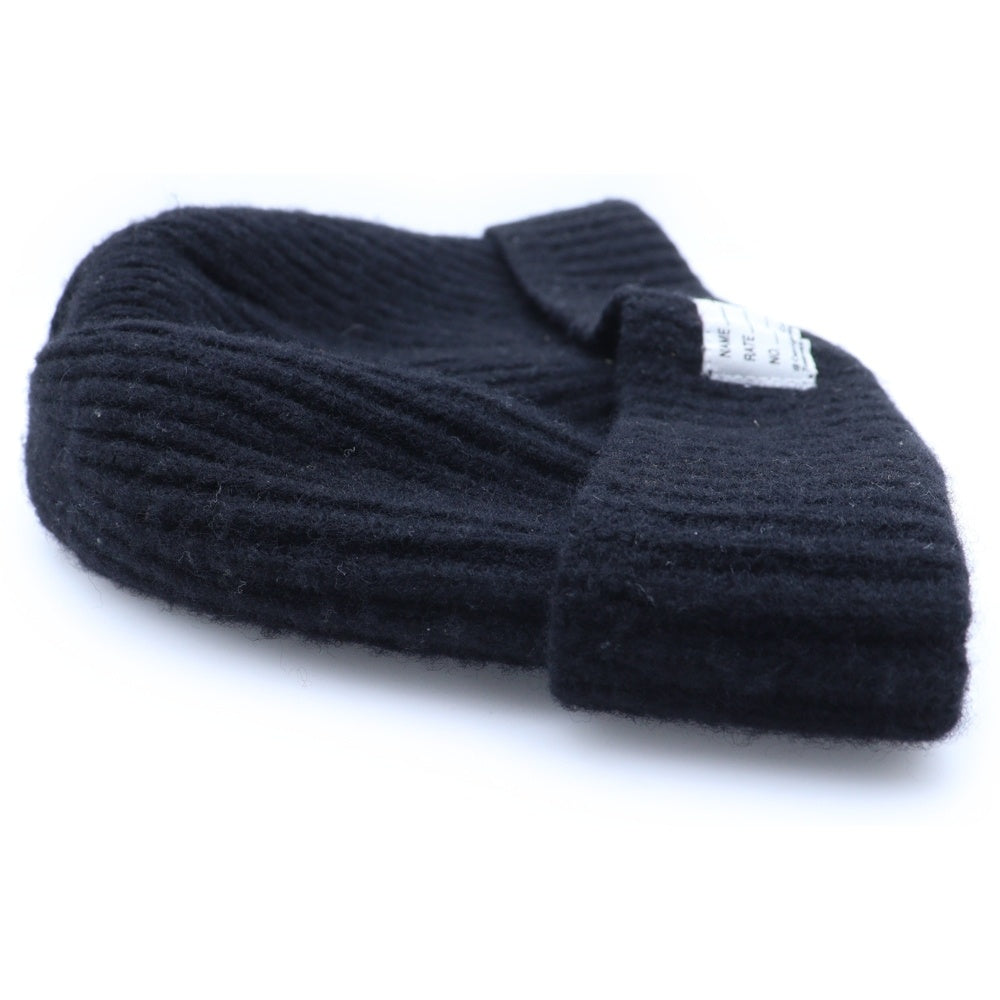 VISVIM(ヴィスヴィム) ウール リブニットキャップ ビーニー ブラック