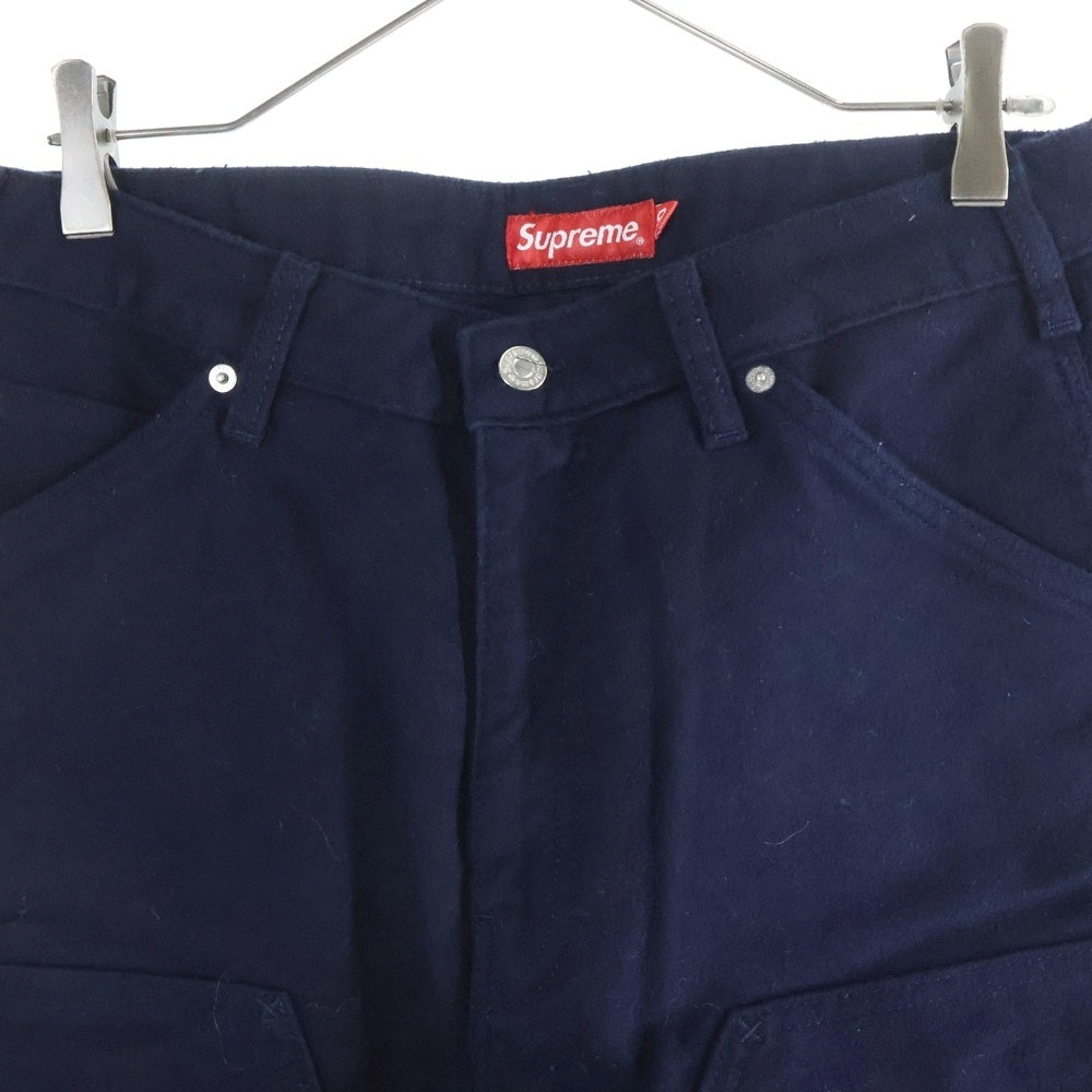 SUPREME(シュプリーム) 22AW Moleskin Double Knee Painter Pants モールスキン ダブルニー ペインター ネイビー ブラック