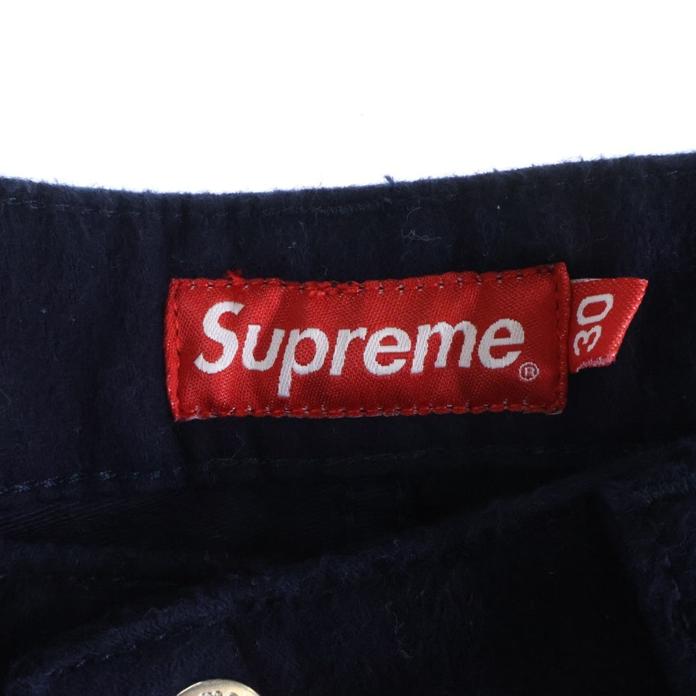 SUPREME(シュプリーム) 22AW Moleskin Double Knee Painter Pants モールスキン ダブルニー ペインター ネイビー ブラック