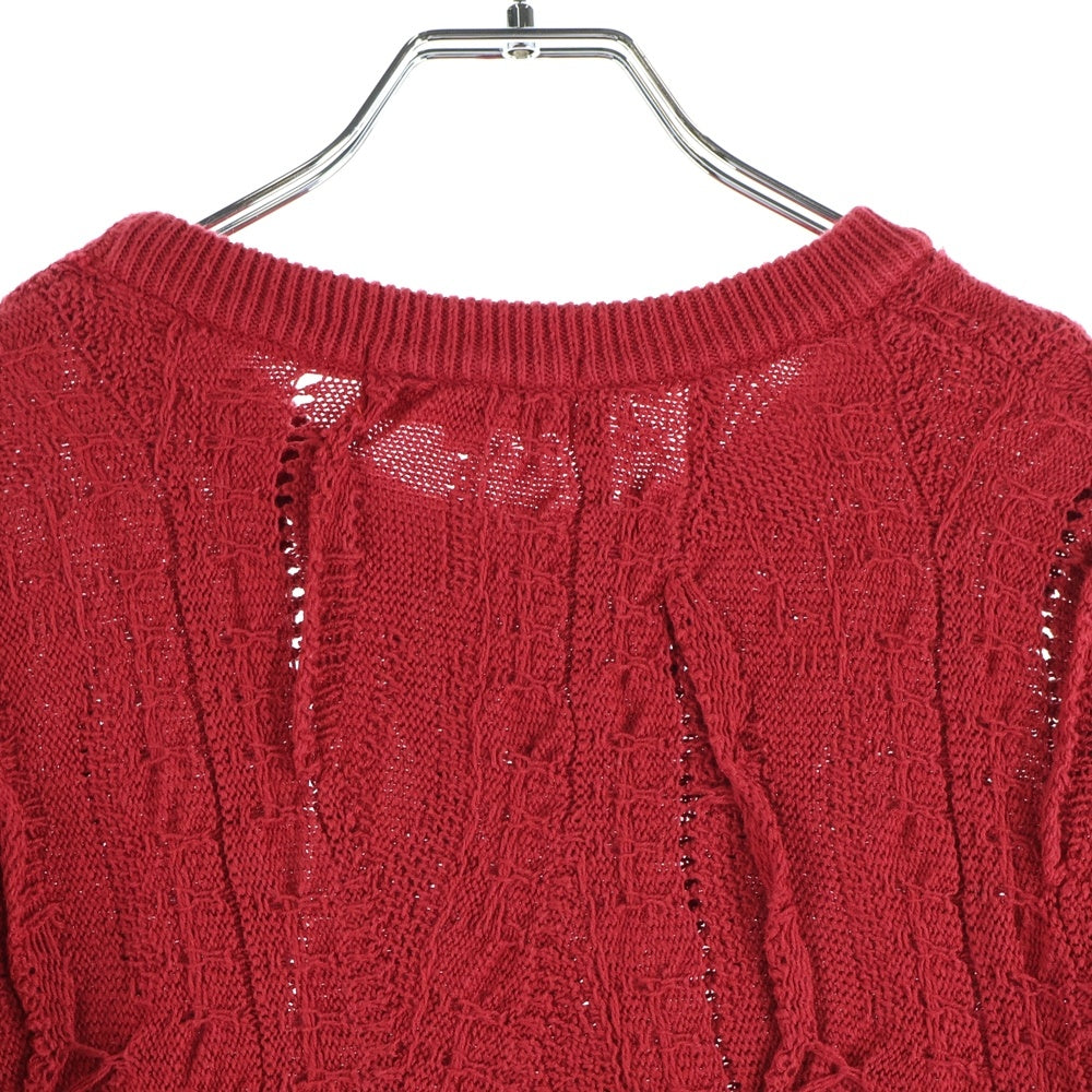 SUPREME(シュプリーム) 19SS Textured Pattern Sweater テクスチャード パターン ニット セーター レッド