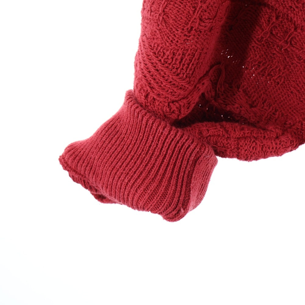 SUPREME(シュプリーム) 19SS Textured Pattern Sweater テクスチャード パターン ニット セーター レッド