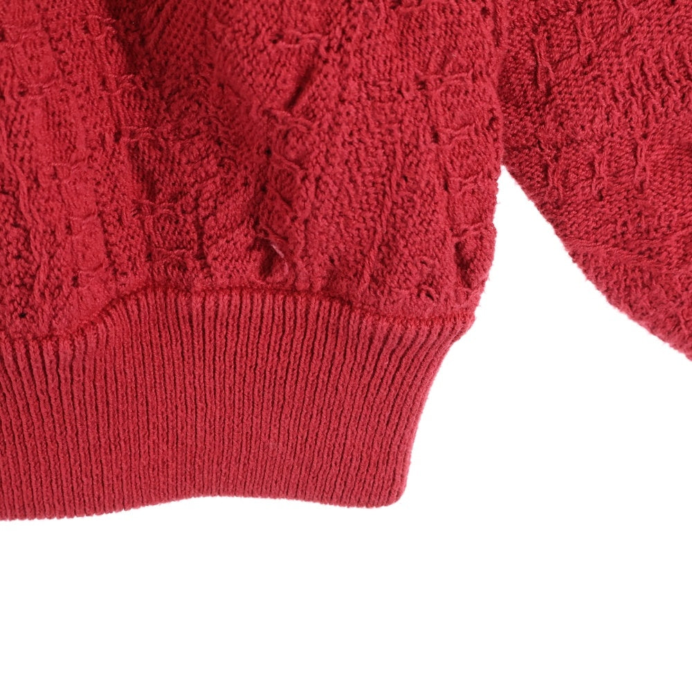 SUPREME(シュプリーム) 19SS Textured Pattern Sweater テクスチャード パターン ニット セーター レッド