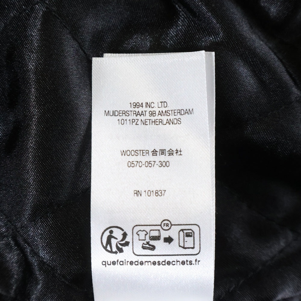 SUPREME(シュプリーム) 25SS Studded Hooded Leather Jacket スタッテッド フーデッド ジップアップ レザージャケット ブラック