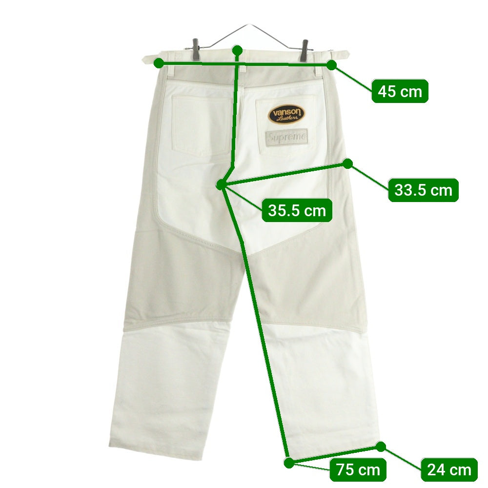 SUPREME(シュプリーム) 25SS ×VANSON Leathers Cordura Cotton Pant バンソン レザー コーデュラ コットンカーゴパンツ ホワイト
