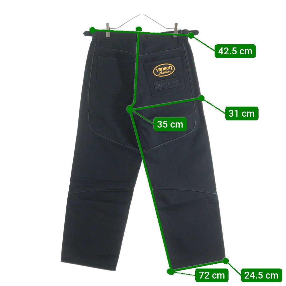 SUPREME(シュプリーム) 25SS ×VANSON Leathers Cordura Cotton Pant バンソン レザー コーデュラ コットンカーゴパンツ ブラック