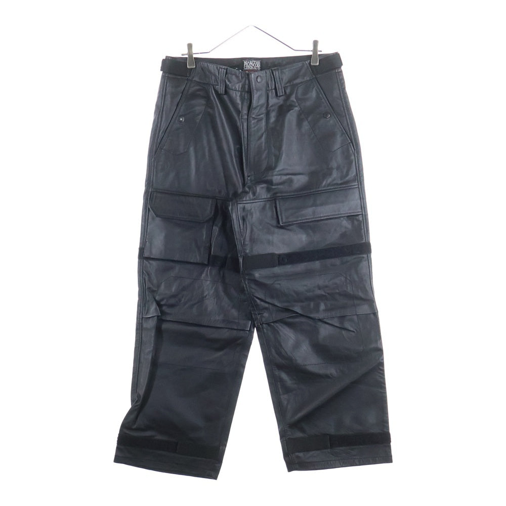 SUPREME(シュプリーム) 25SS ×Marithe + Francois Girbaud Shuttle Tape Leather Cargo Pant シャトル テープ レザー カーゴ パンツ ブラック