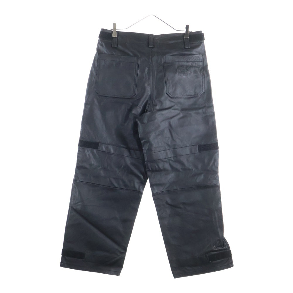 SUPREME(シュプリーム) 25SS ×Marithe + Francois Girbaud Shuttle Tape Leather Cargo Pant シャトル テープ レザー カーゴ パンツ ブラック