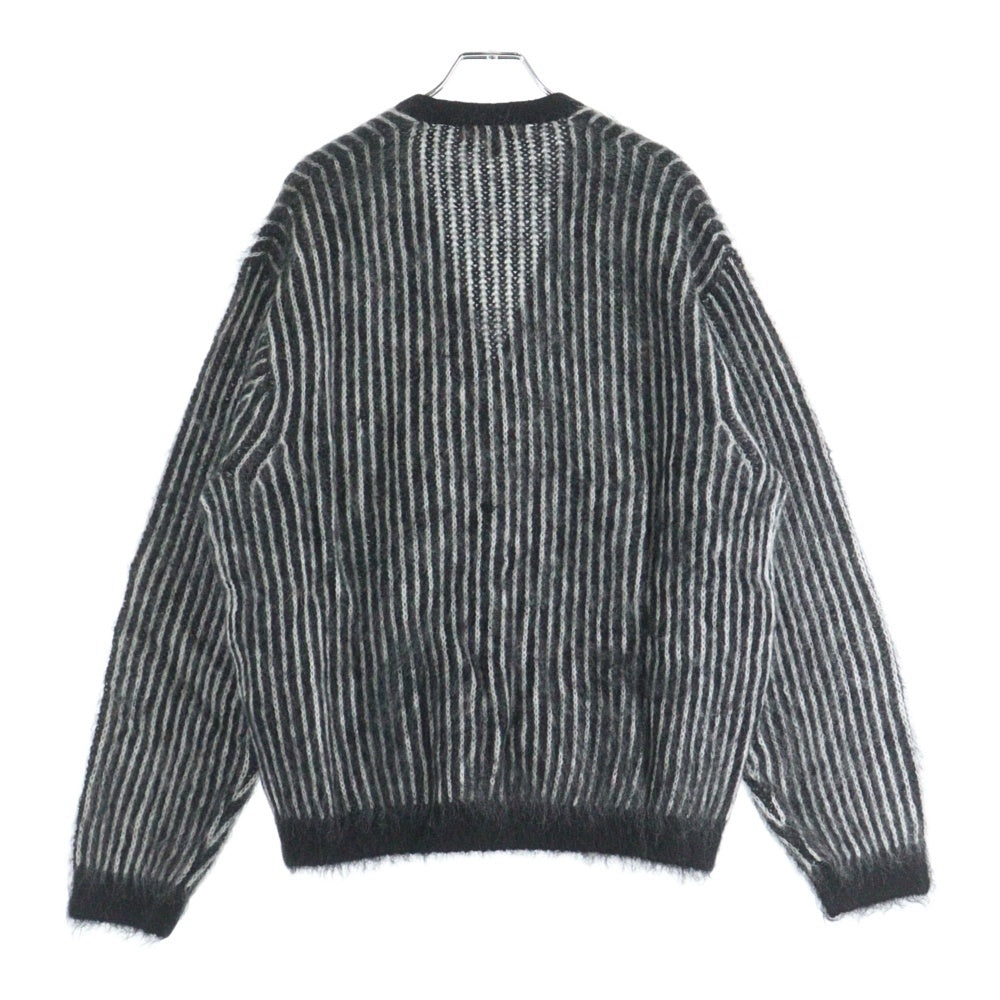 SUPREME(シュプリーム) 25SS 2-Tone Mohair Cardigan ツートーン モヘアニット カーディガン ブラック/ホワイト