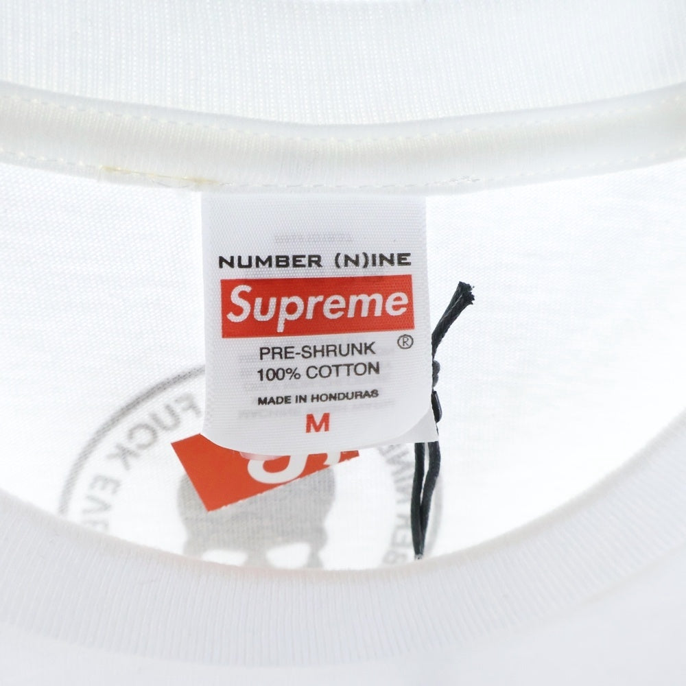 SUPREME(シュプリーム) 25AW ×NUMBER NINE Manson Tee ナンバーナイン マンソン クルーネック カットソー 半袖Tシャツ ホワイト