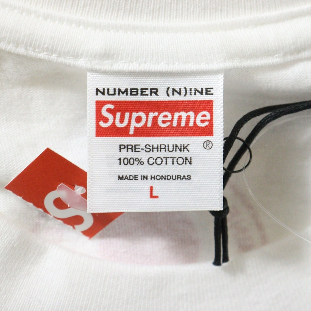 SUPREME(シュプリーム) 25AW ×NUMBER NINE Shut Up Tee ナンバーナイン シャットアップ クルーネック カットソー 半袖Tシャツ ホワイト
