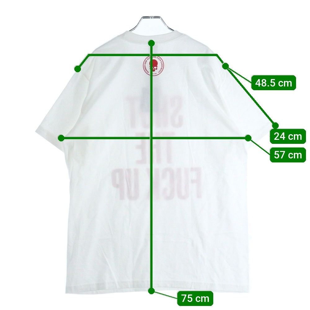 SUPREME(シュプリーム) 25AW ×NUMBER NINE Shut Up Tee ナンバーナイン シャットアップ クルーネック カットソー 半袖Tシャツ ホワイト