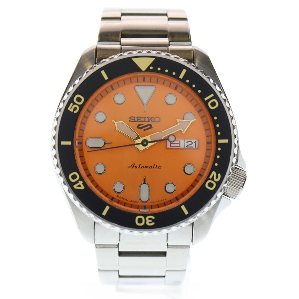 SEIKO(セイコー) 5スポーツ オレンジ文字盤 ステンレス 自動巻き 腕時計