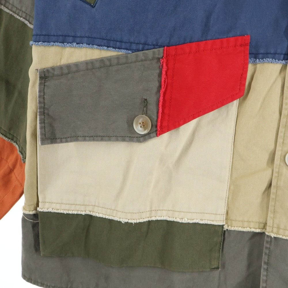 F-LAGSTUF-F(フラグスタフ) PATCH WORK SAFARI JACKET パッチワーク