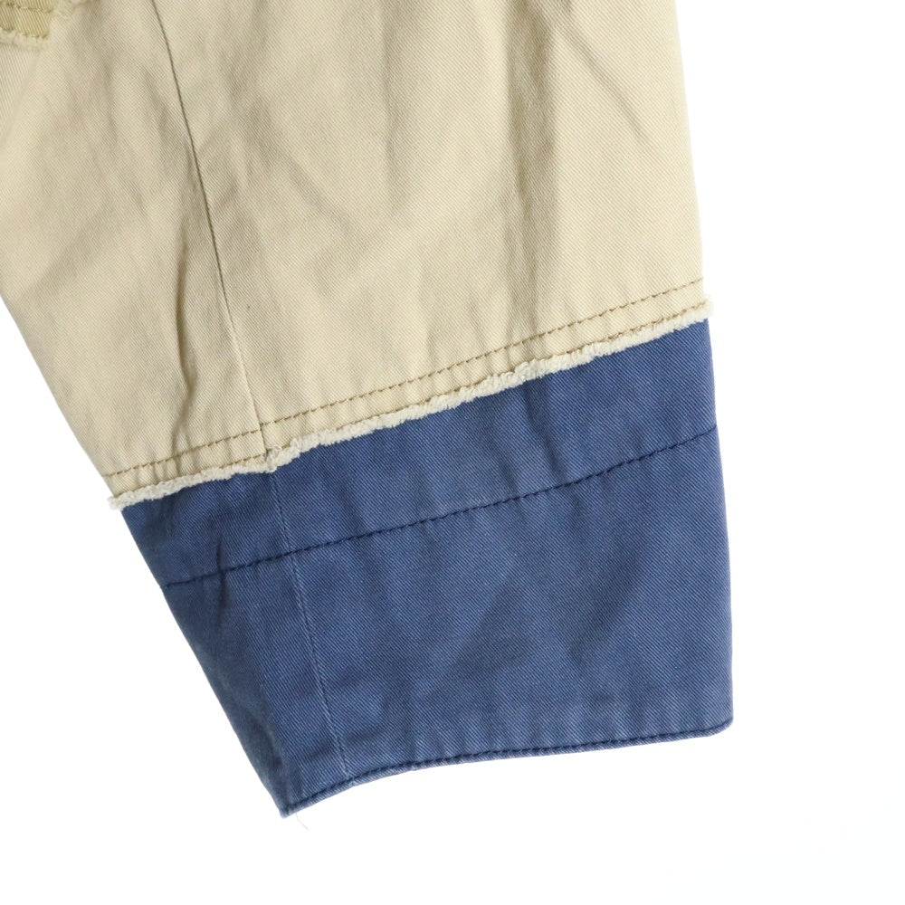 F-LAGSTUF-F(フラグスタフ) PATCH WORK SAFARI JACKET パッチワーク加工 ワークサファリジャケット マルチカラー FS1059