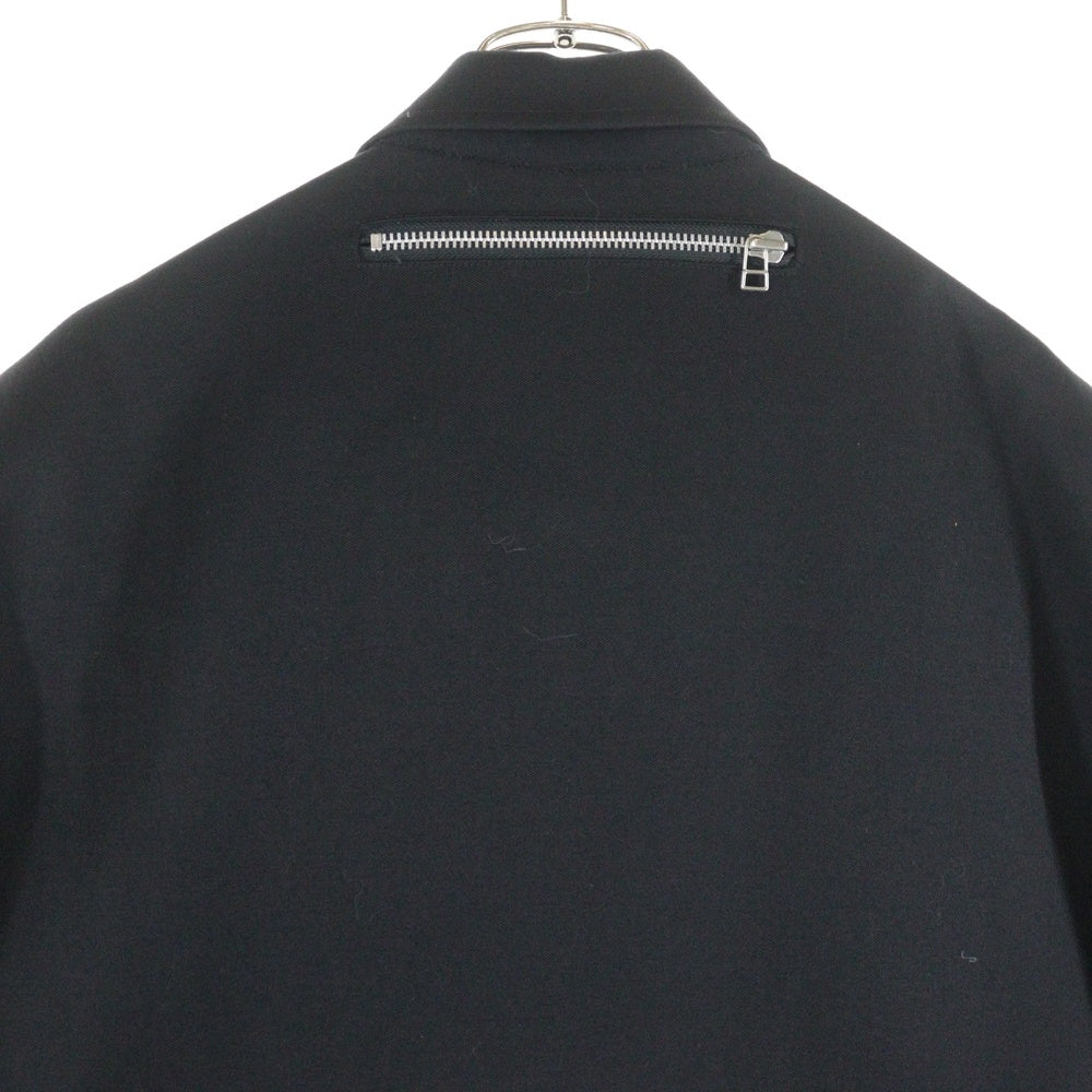 JOHN LAWRENCE SULLIVAN(ジョンローレンスサリバン) 20SS ウールダブルブレストジップコート ブラック 1A001-0220-07