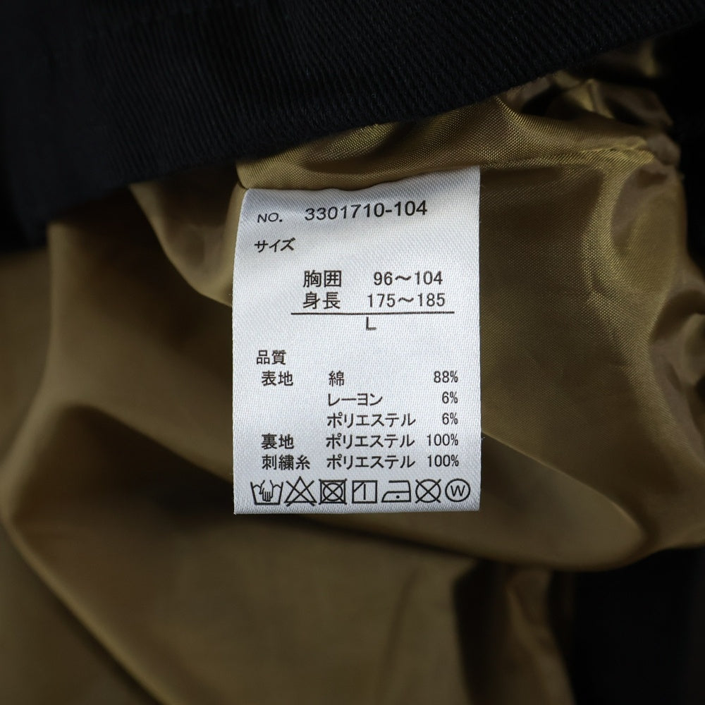 NO BRAND(ノーブランド) 【33 DEGREES サーティスリーディグリーズ】DESENT MEET JACKET エンブロイダリー ジップアップ ジャケット ブルゾン ブラック 3301710-104