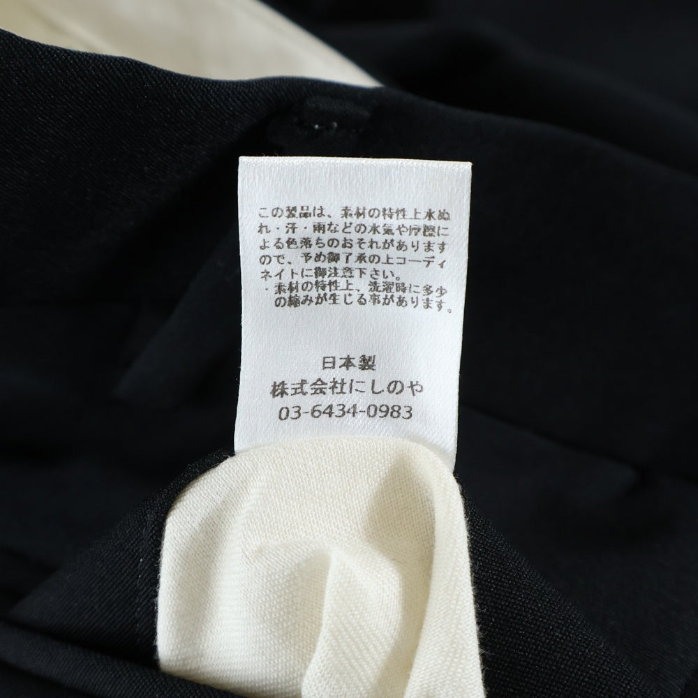 NEAT(ニート) ツータック ツイスト スラックス ブラック