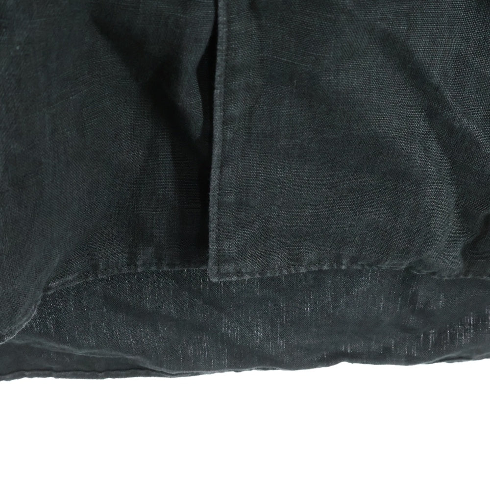 RAKINES(ラキネス) 襟付き 4ボタン ユーティリティ 半袖シャツ ダークグリーン 09S23SS180S