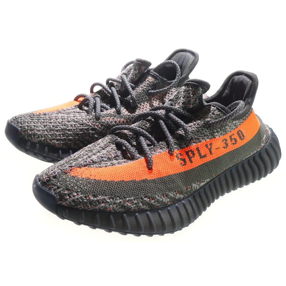 adidas(アディダス) YEEZY BOOST 350 V2 CABON BELUGA イージーブースト カーボン ベルーガ ローカットスニーカー レディース グレー/オレンジ US5.5/23.5cm HQ7045
