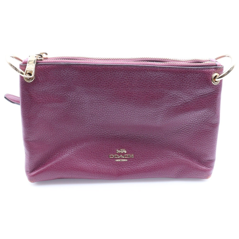 COACH(コーチ) MIA CROSSBODY ミア クロスボディ レザー ショルダー バッグ レディース ボルドー