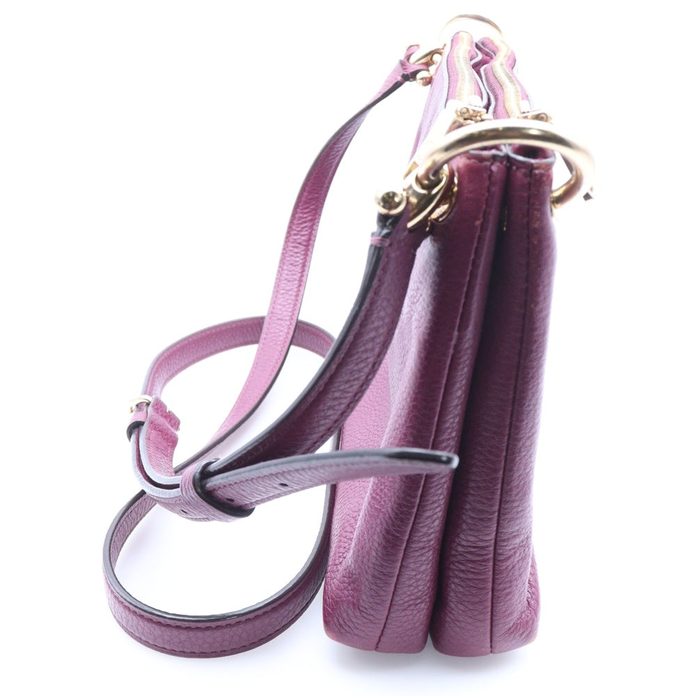 COACH(コーチ) MIA CROSSBODY ミア クロスボディ レザー ショルダー バッグ レディース ボルドー
