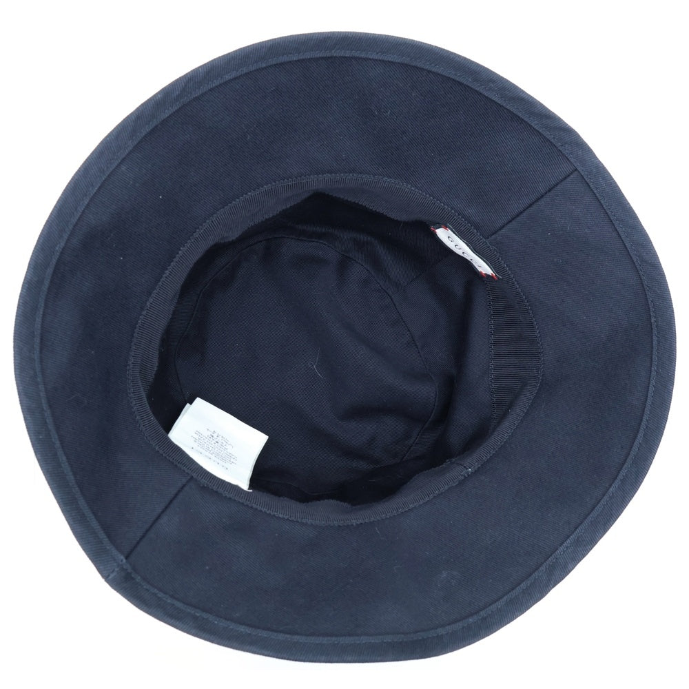 GUCCI(グッチ) ラベル付き コットンフェドラバケットハット 帽子