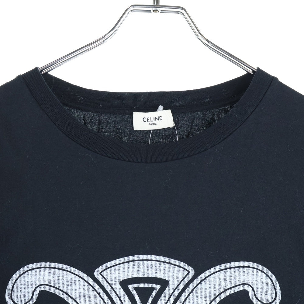 CELINE(セリーヌ) トリオンフプリント ルーズ Tシャツ ブラック RX0BO671Q