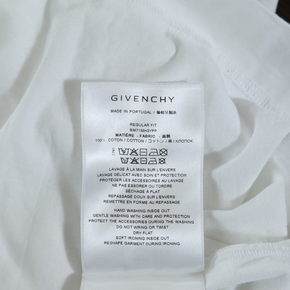 GIVENCHY(ジバンシィ) ロゴ刺繍入り 長袖Tシャツ カットソー ホワイト BM71MH3YPP
