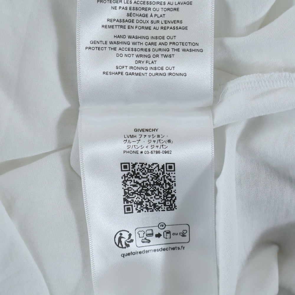 GIVENCHY(ジバンシィ) ロゴ刺繍入り 長袖Tシャツ カットソー ホワイト BM71MH3YPP