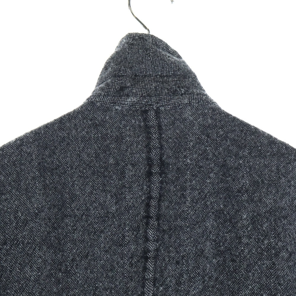 COMME des GARCONS HOMME DEUX(コムデギャルソン オムドゥ) 25AW AD2025 ウール縮絨 ジップアップロングコート ジャケット グレー DP-C002