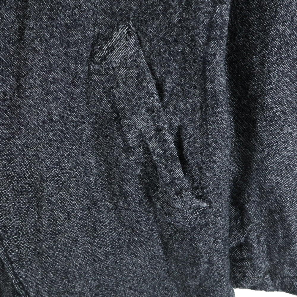 COMME des GARCONS HOMME DEUX(コムデギャルソン オムドゥ) 25AW AD2025 ウール縮絨 ジップアップロングコート ジャケット グレー DP-C002