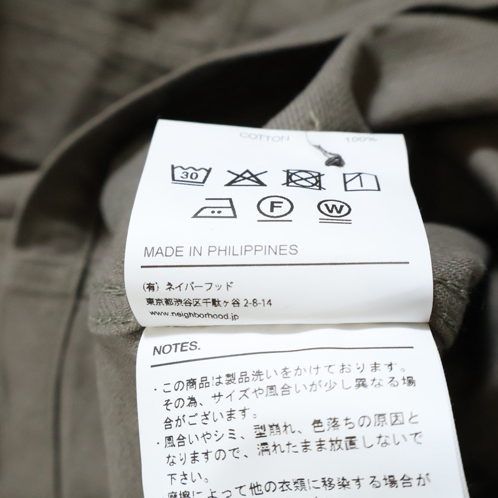 NEIGHBORHOOD(ネイバーフッド) 25AW FATIGUE SHIRT LS ファティーグ ミリタリー 長袖シャツ ブラウン 252TSNH-SHM09