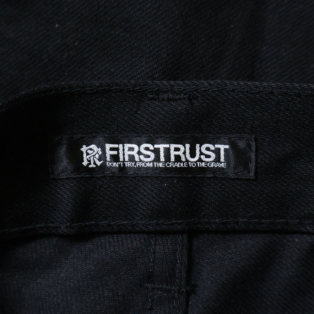FIRSTRUST(ファーストラスト) STRAY DOG SKINNY TROUSER SOLID ストレイドッグ ソリッド コットンスキニートラウザー デニムパンツ ブラック 241FRPT-001S
