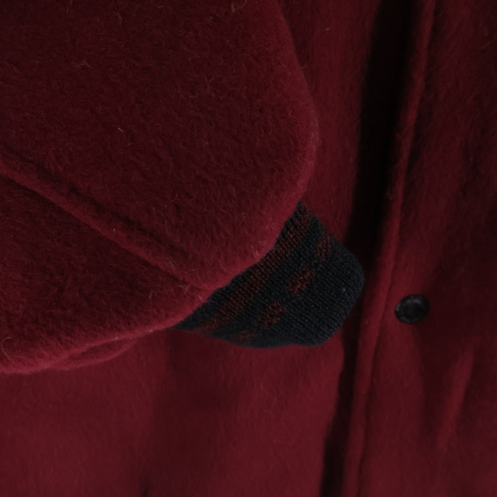 WACKO MARIA(ワコマリア) 25AW CAR CLUB JACKET A カークラブ 裏地レオパード ジップアップジャケット ダークレッド 25FW-WMO-BL05