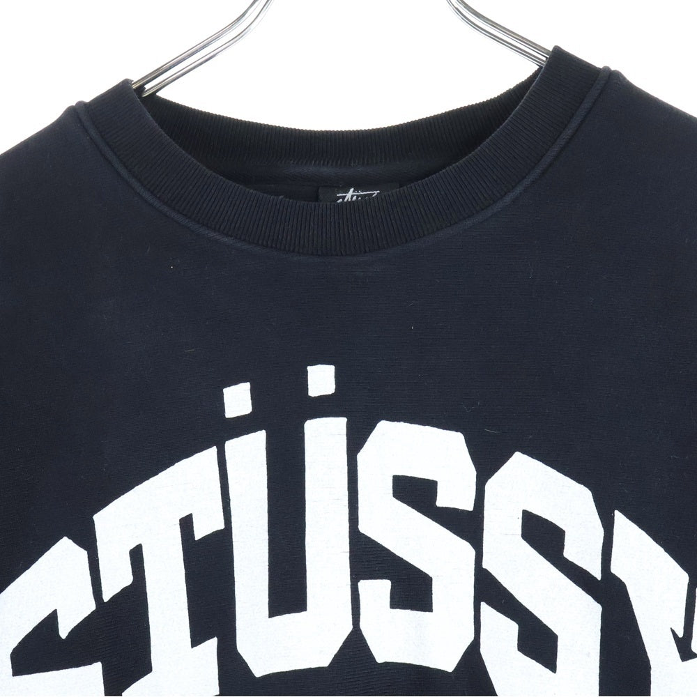 STUSSY(ステューシー) 24SS ×OUR LEGACY WORK SHOP COLLEGIATE CREW アワーレガシー ワークショップ カレッジエイト クルーネックスウェット トレーナー ブラック