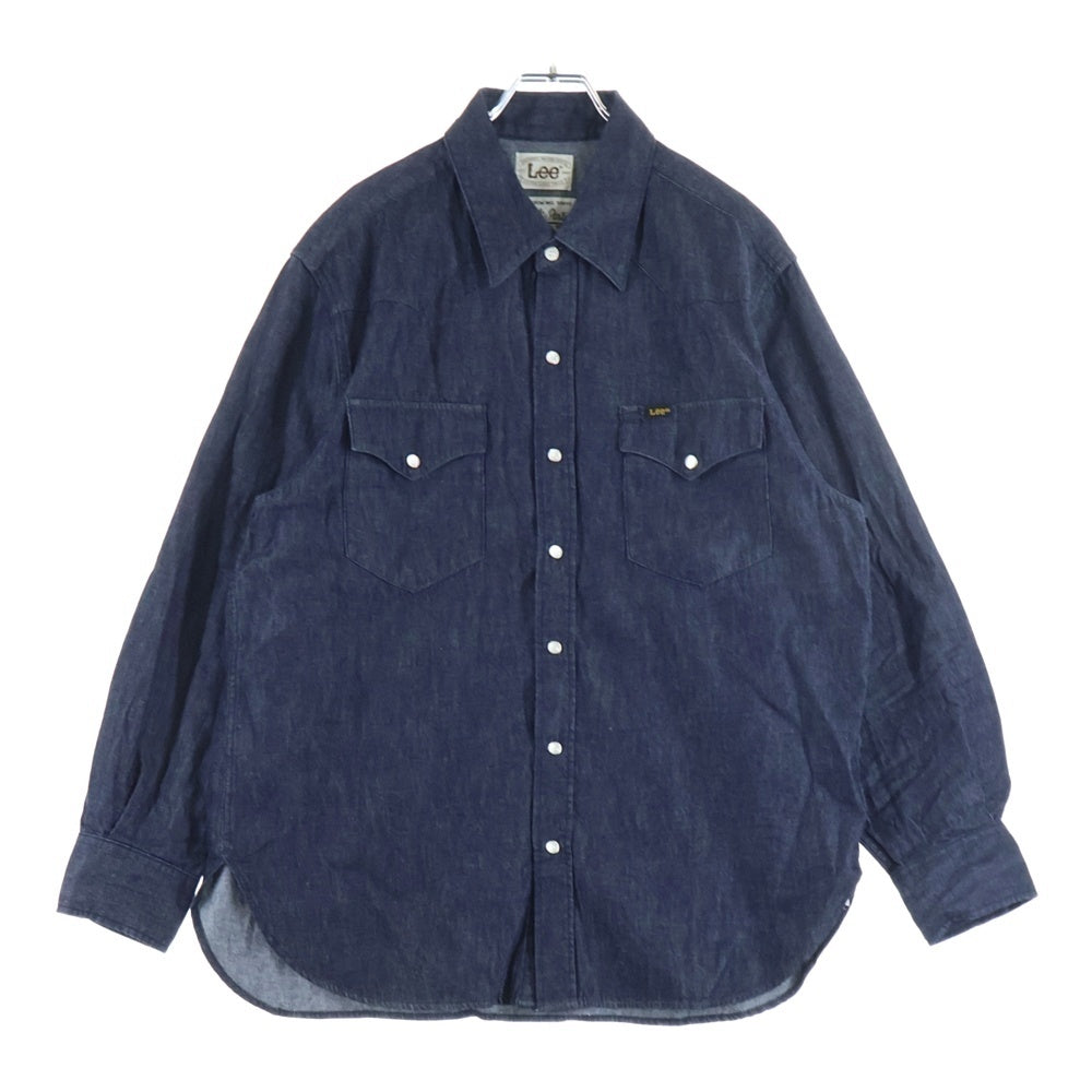 WACKO MARIA(ワコマリア) 24SS ×LEE DENIM WESTERN SHIRT リー デニムウエスタン長袖シャツ インディゴ 24SS-WMS-LE01