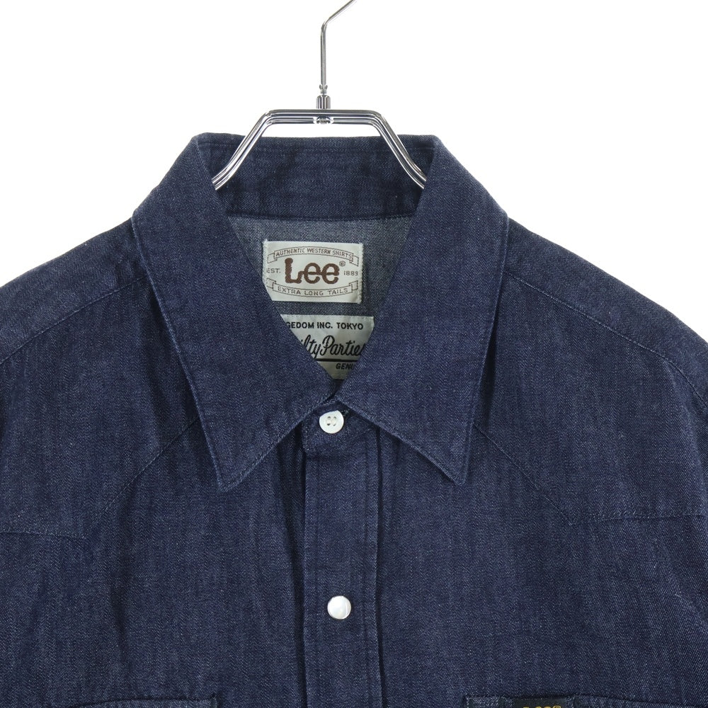 WACKO MARIA(ワコマリア) 24SS ×LEE DENIM WESTERN SHIRT リー デニムウエスタン長袖シャツ インディゴ 24SS-WMS-LE01