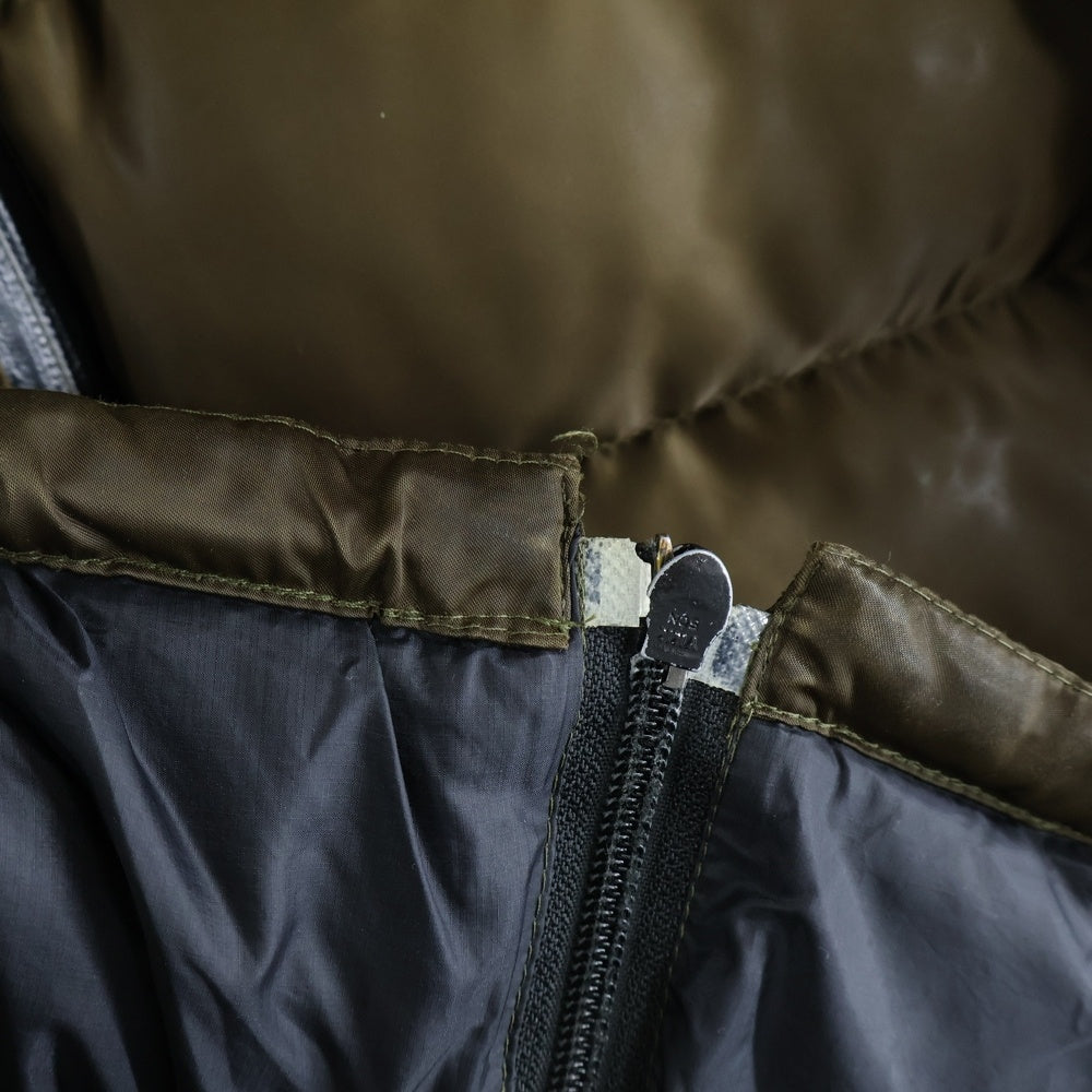 NO BRAND(ノーブランド) PETER HUTCHINSON ピーターハッチンソン ナイロン フーデッド ダウンジャケット ブラウン PH-11AW01