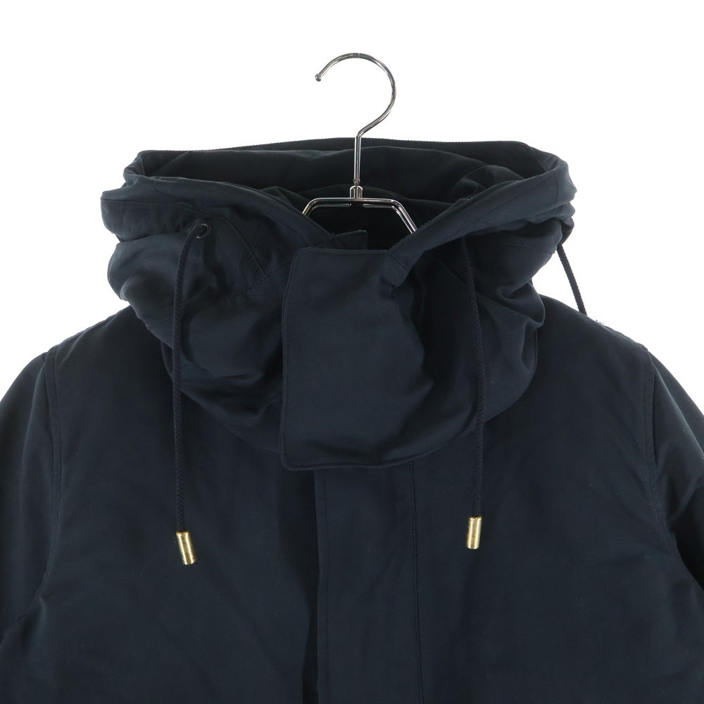 THE RERACS(ザ リラクス) ボアベストライナーモッズコート ブラックxホワイト レディース