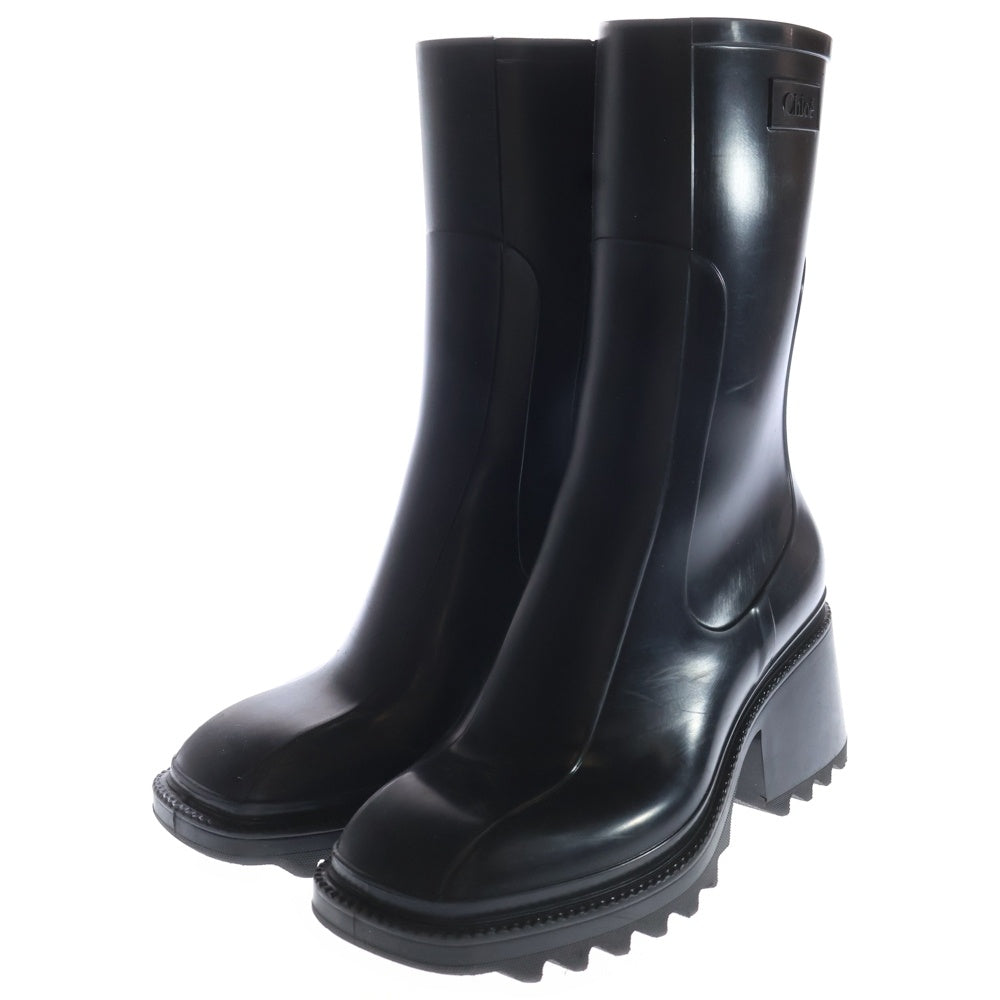 Chloe(クロエ) BETTY ベティ サイドジップ レインブーツ レディース ブラック 022124