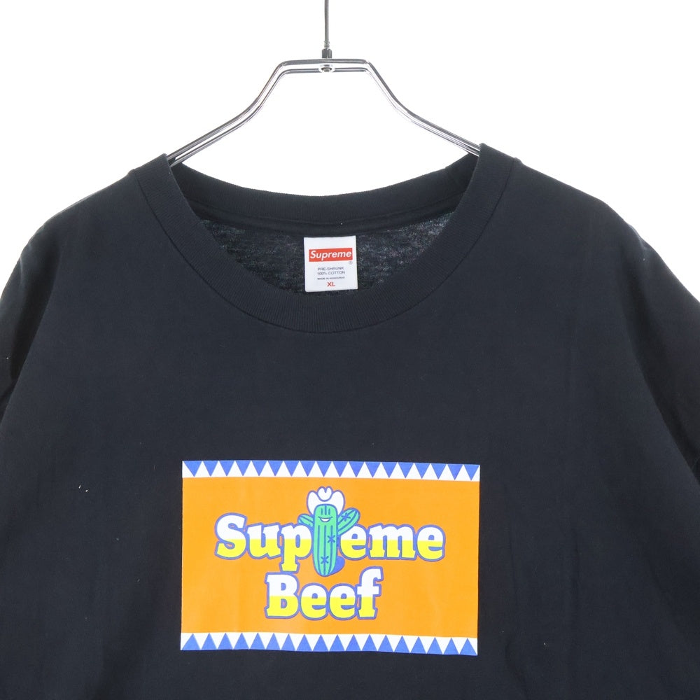 SUPREME(シュプリーム) 25SS Beef Tee ビーフ Tシャツ 半袖 クルーネック カットソー ブラック