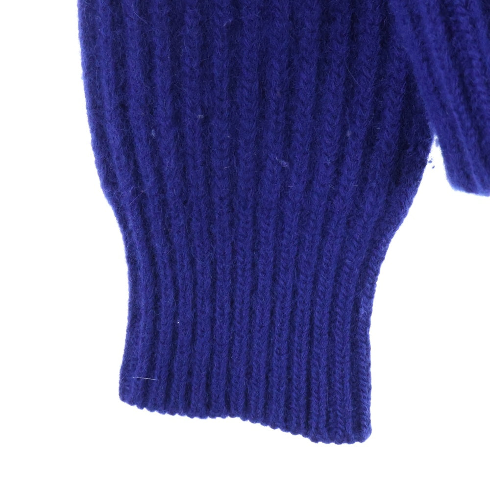 RAF SIMONS(ラフシモンズ) アンゴラニット クルーネックセーター ブルー