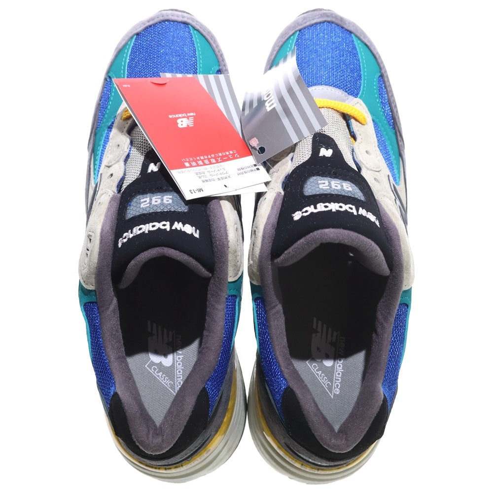 New Balance(ニューバランス) M992RR スウェード切り替えレースアップローカットスニーカー グレー マルチ US9/27cm