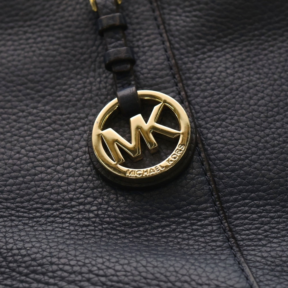 MICHAEL KORS(マイケルコース) MKロゴストラップ レザー トートバッグ ネイビー