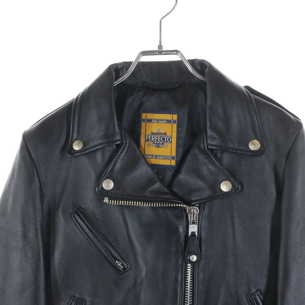 SCHOTT(ショット) 218W WOMENS LAMB ONE STAR RIDERS ワンスター ウィメンズ ダブルライダース ラムレザージャケット レディース ブラック 7197