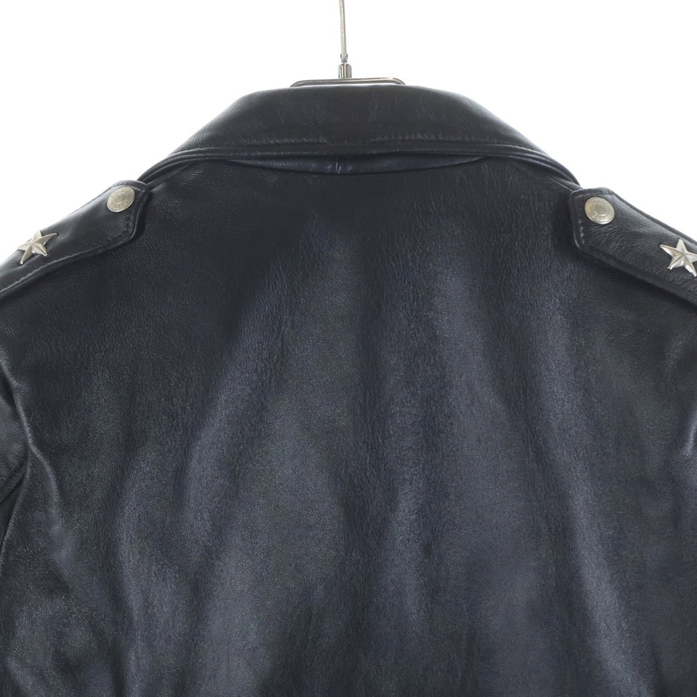 SCHOTT(ショット) 218W WOMENS LAMB ONE STAR RIDERS ワンスター ウィメンズ ダブルライダース ラムレザージャケット レディース ブラック 7197