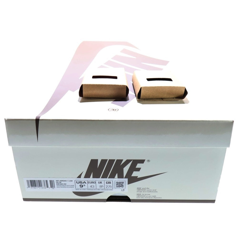 NIKE(ナイキ) ×TRAVIS SCOTT AIR JORDAN1 LOW OG SP VELVET BROWN AND DARK MOCHA トラヴィススコット エアジョーダン1 ローカットスニーカー US9.5/27.5cm DM7866-202