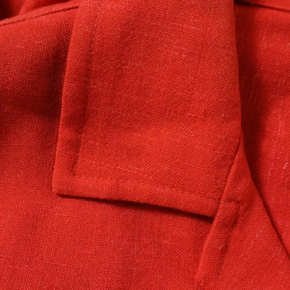 CREAM SODA(クリームソーダ) オープンカラー 長袖シャツ レッド