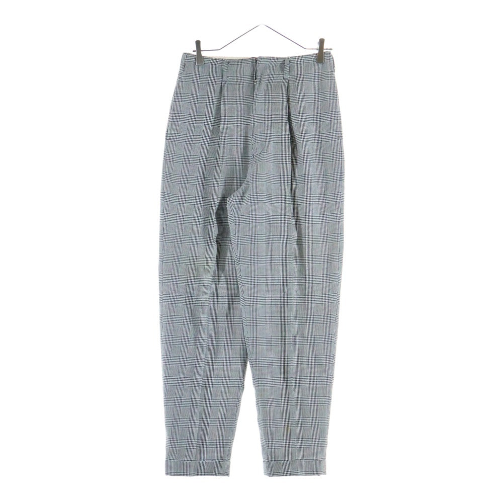 CREAM SODA(クリームソーダ) 千鳥格子柄 2タック テーパードスラックスパンツ グレー